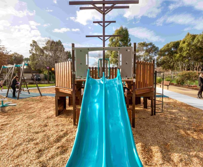 Creekwood playground double slide